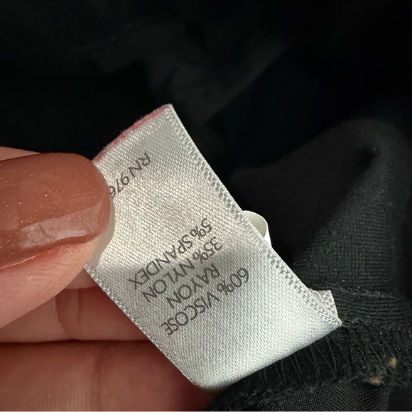 J. Jill Black Pintucked Ponte Slim-Leg Pants Pull On Stretch Large‎ Casual - Picture 5 of 10